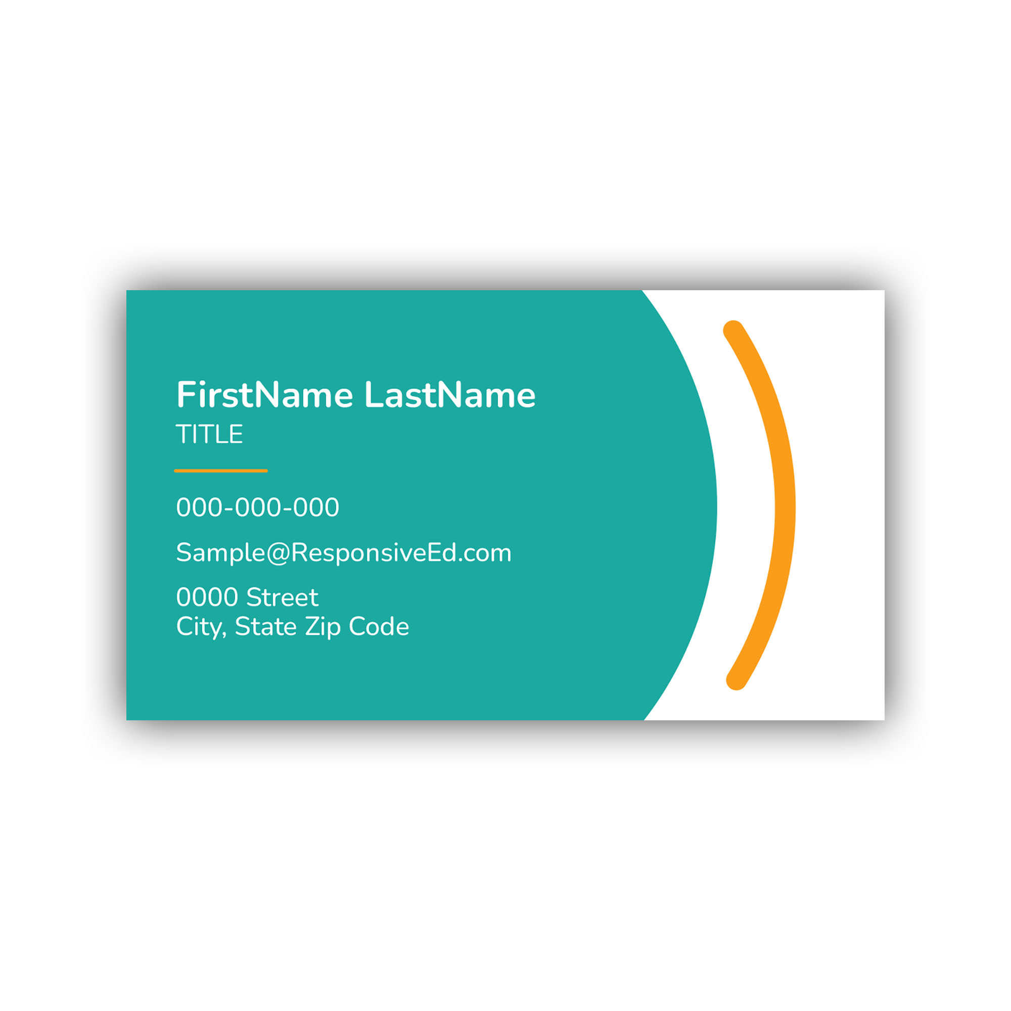 Professional business card template design