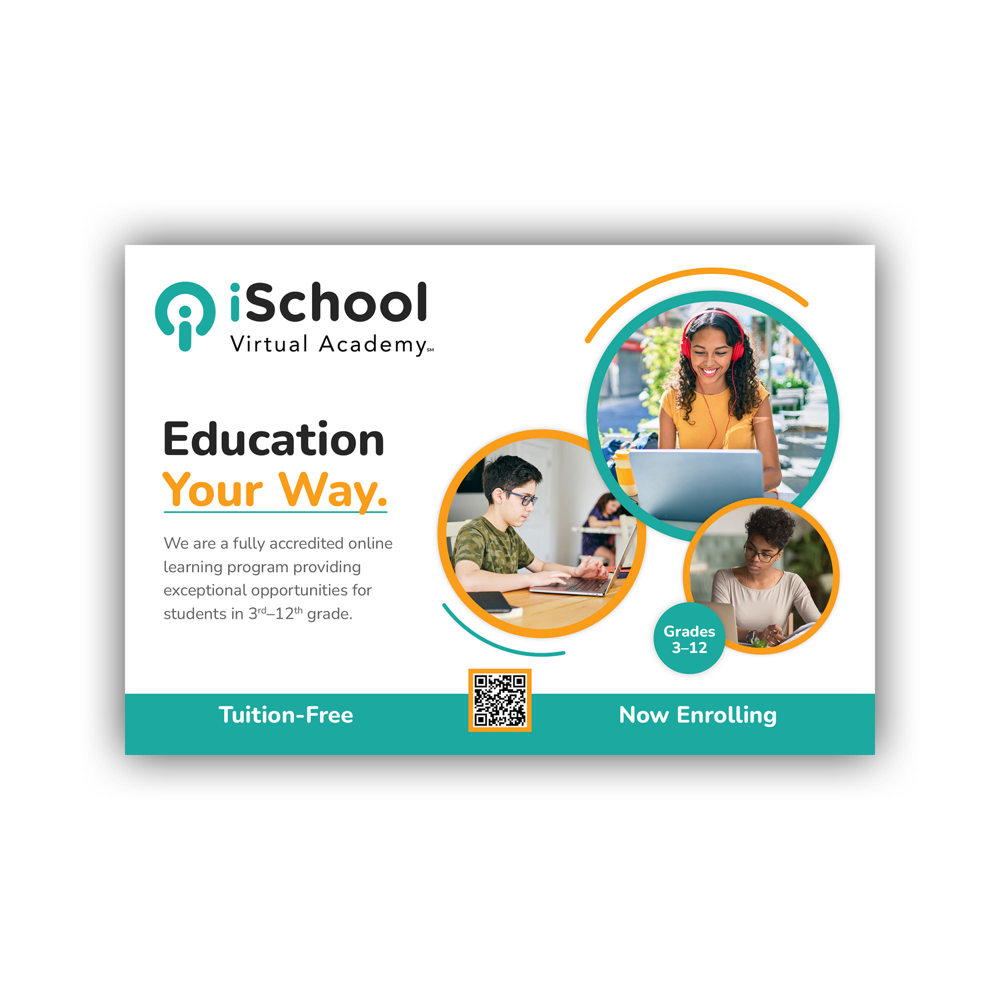 iSchool Virtual Academy online education advertisement