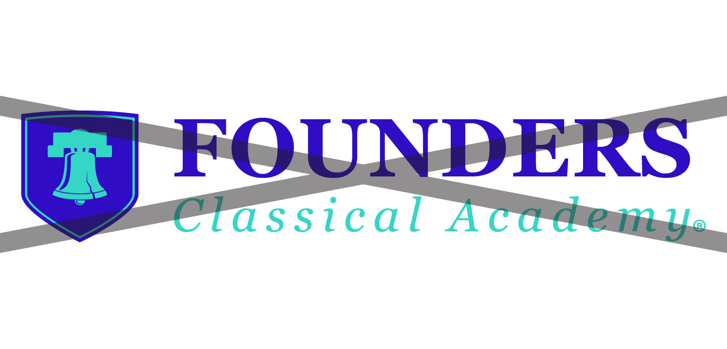Founders Classical Academy logo with bell emblem