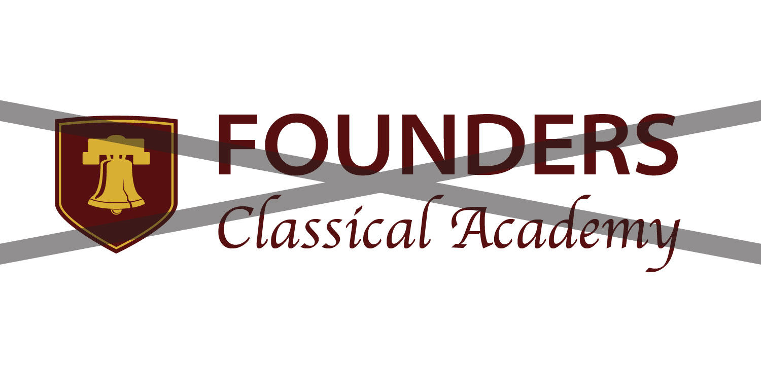 Founders Classical Academy logo with bell emblem.