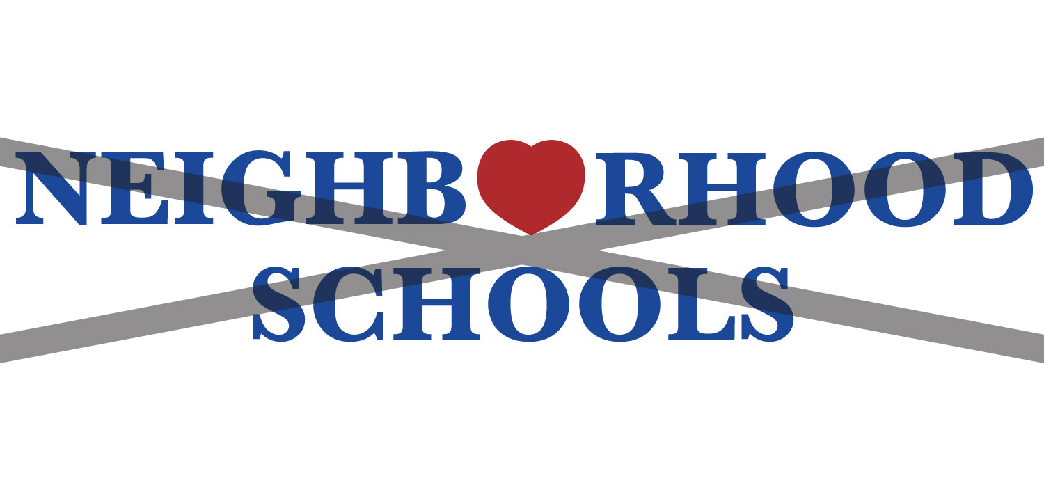 Neighborhood Schools logo with heart symbol in center