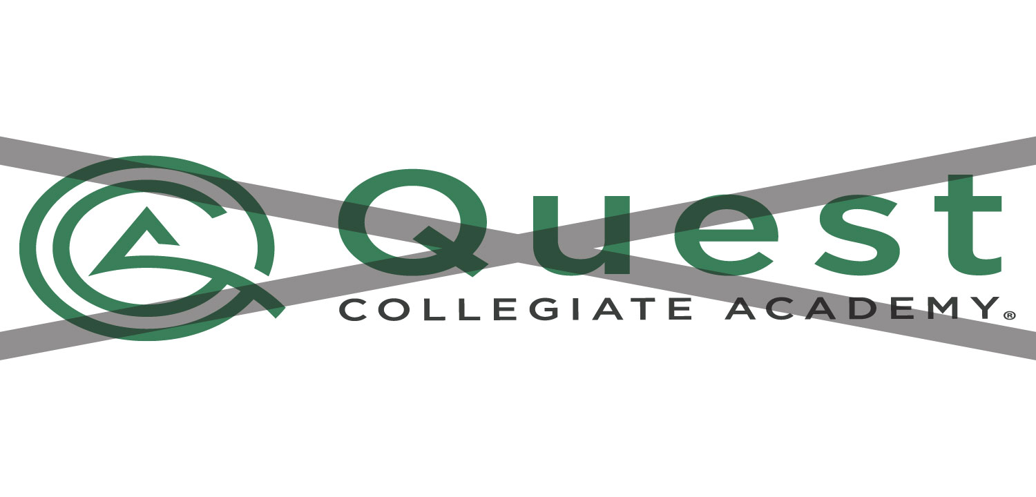 Quest Collegiate Academy school logo design.