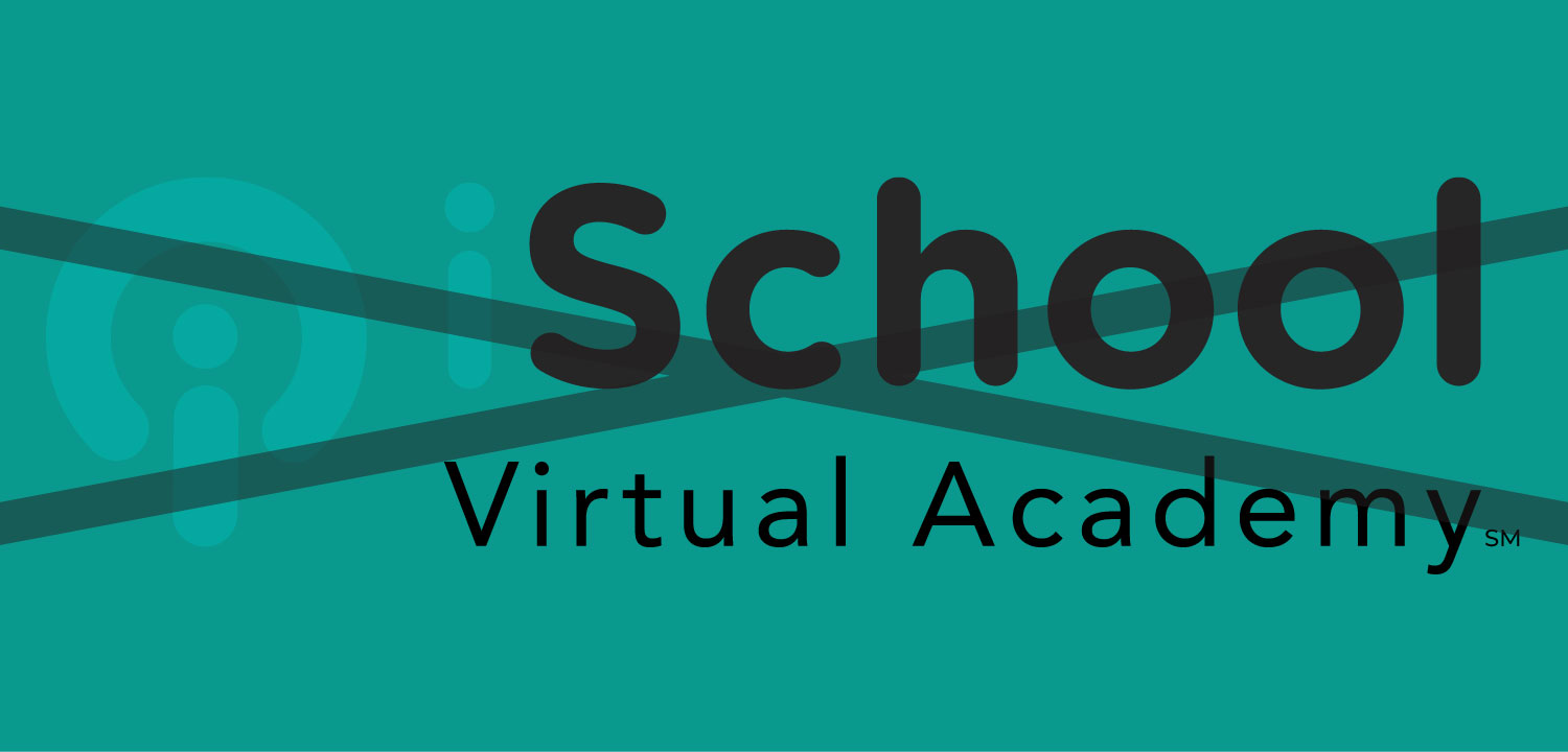 iSchool Virtual Academy logo on teal background
