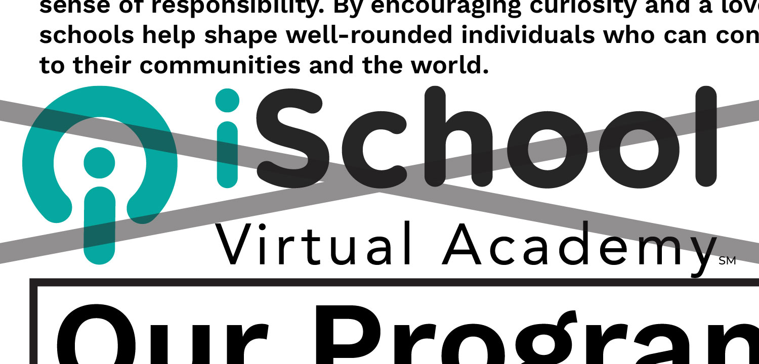 iSchool Virtual Academy logo with Our Program text