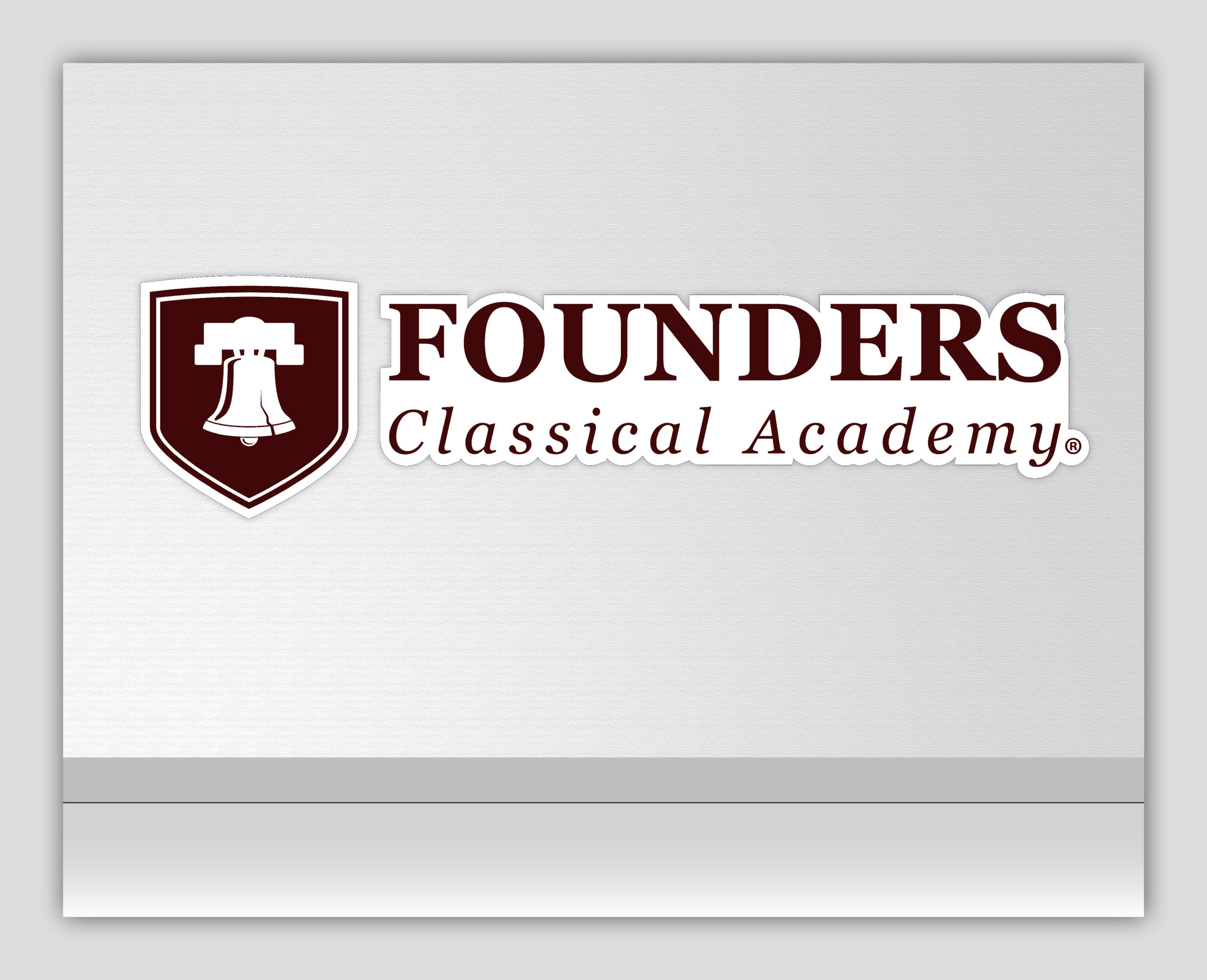 Founders Classical Academy logo with bell emblem