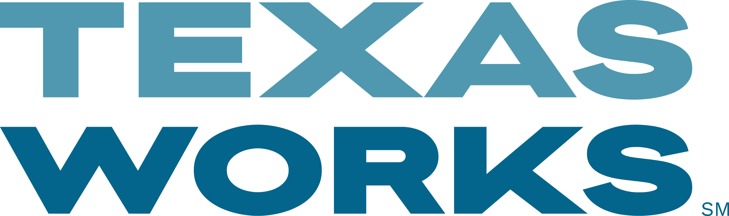 Texas Works logo in blue bold letters